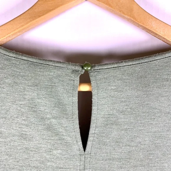 XL SERRA Romper buttery soft one piece green short-sleeve/pockets casual/lounge - Picture 8 of 14